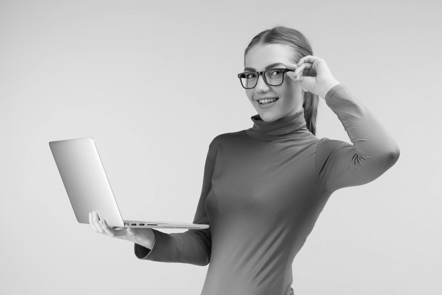 Student practicing UI design skills on a computer